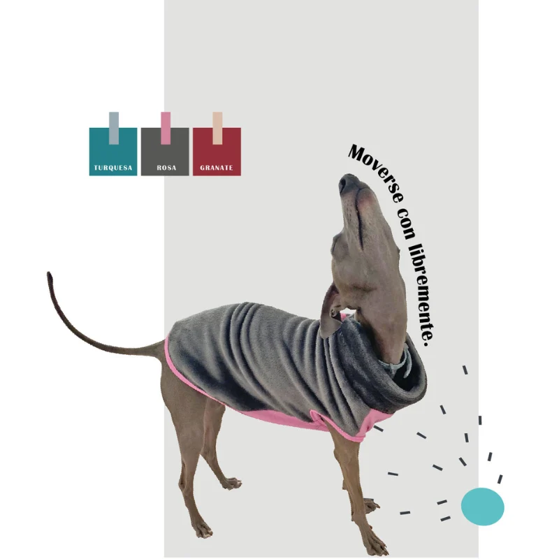 MI&DOG JERSEY PERROS POLAR BICOLOR ROSA
