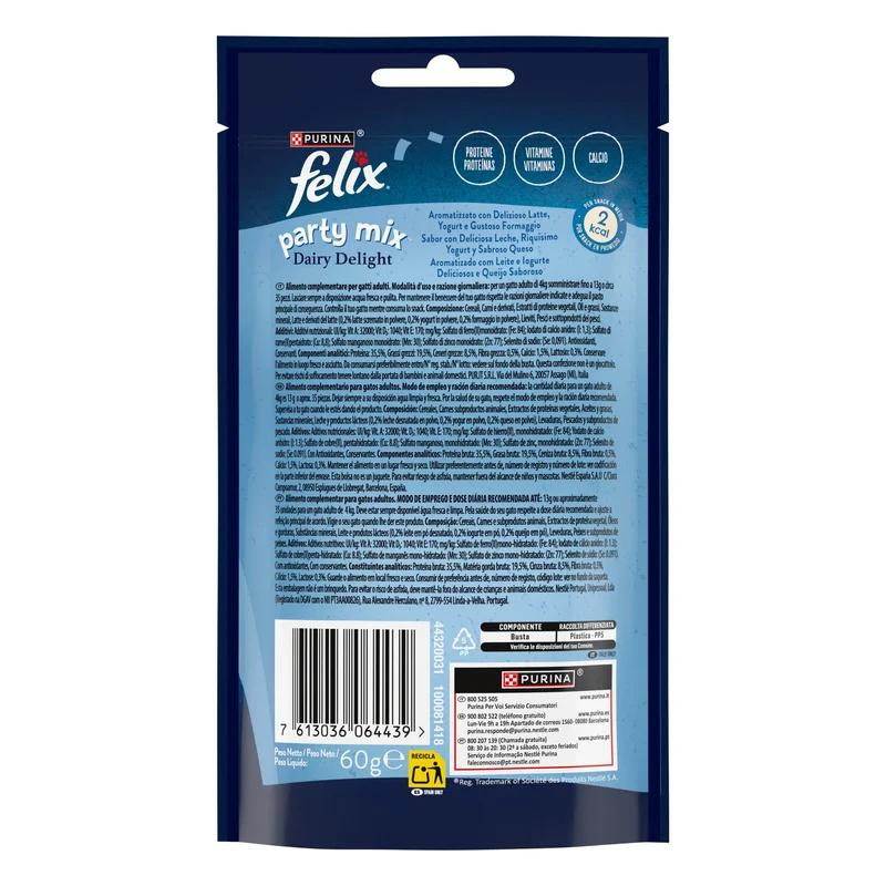 Felix Party Mix Delicias de Leche 60 g