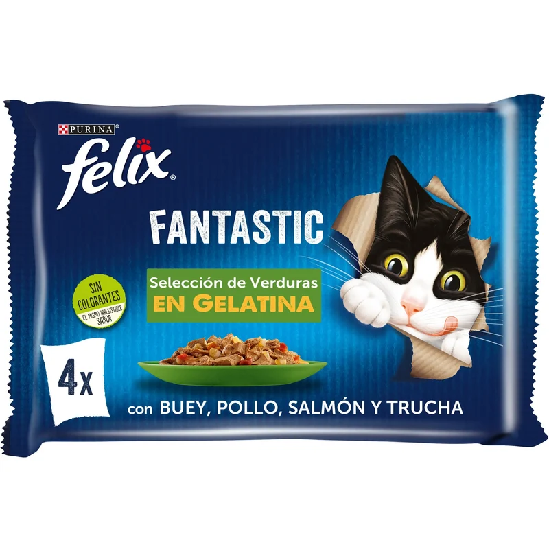 Felix Fantastic Surtido Verduras Pack 4X85 g