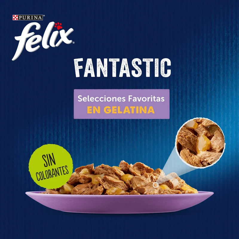 Felix Fantastic Surtido Gelatina Pack 12X85 g