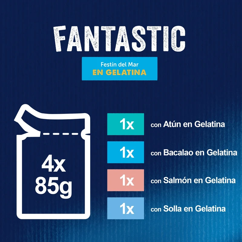 Felix Fantastic Pescados Pack 4X85 g