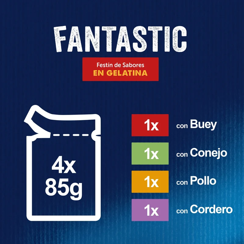 Felix Fantastic Carnes Pack 4X85 g