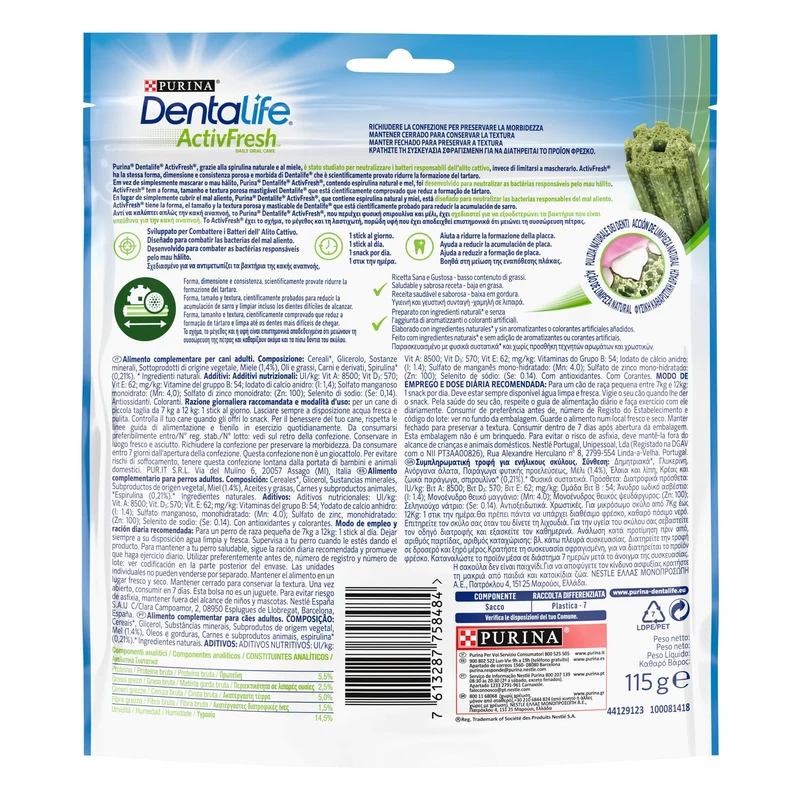 Dentalife Activfresh Dog Small 7 Sticks