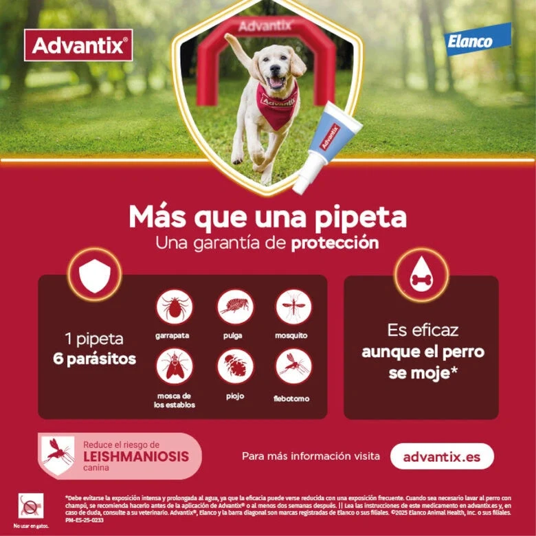 Advantix Pipetas Antiparasitarias 1 ud para Perros
