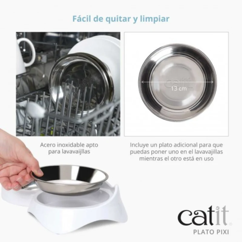 PLATO COMEDERO PARA GATOS CATIT PIXI