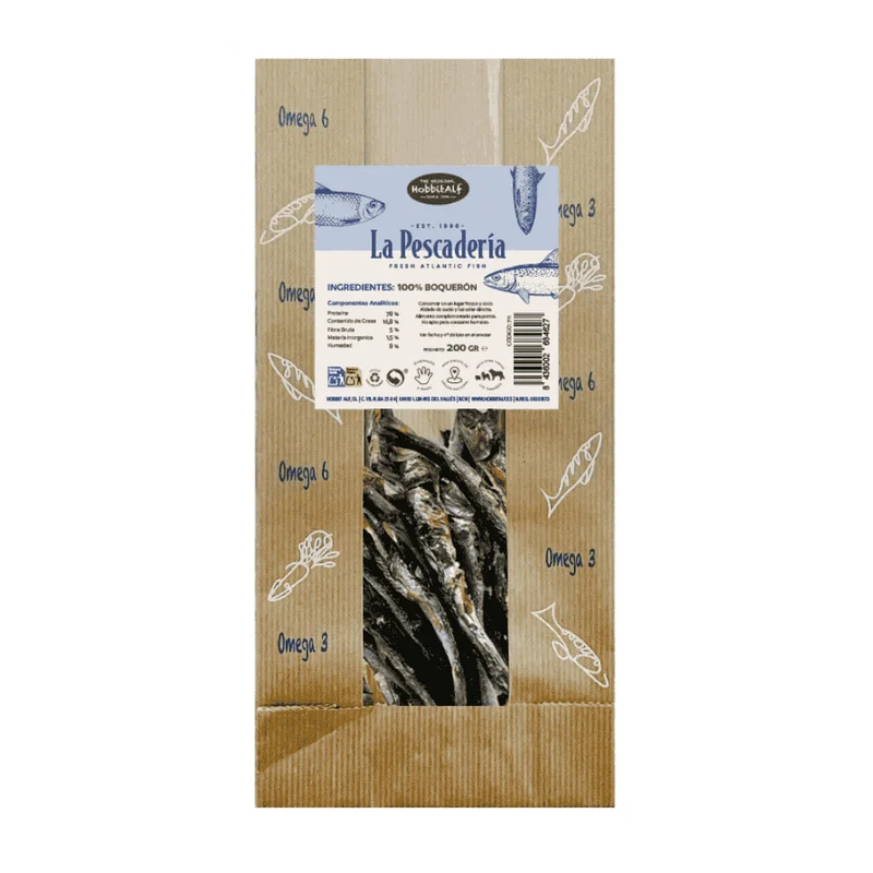 Hobbitalf La Pescadería 200 g Snack 100% Natural para Perros