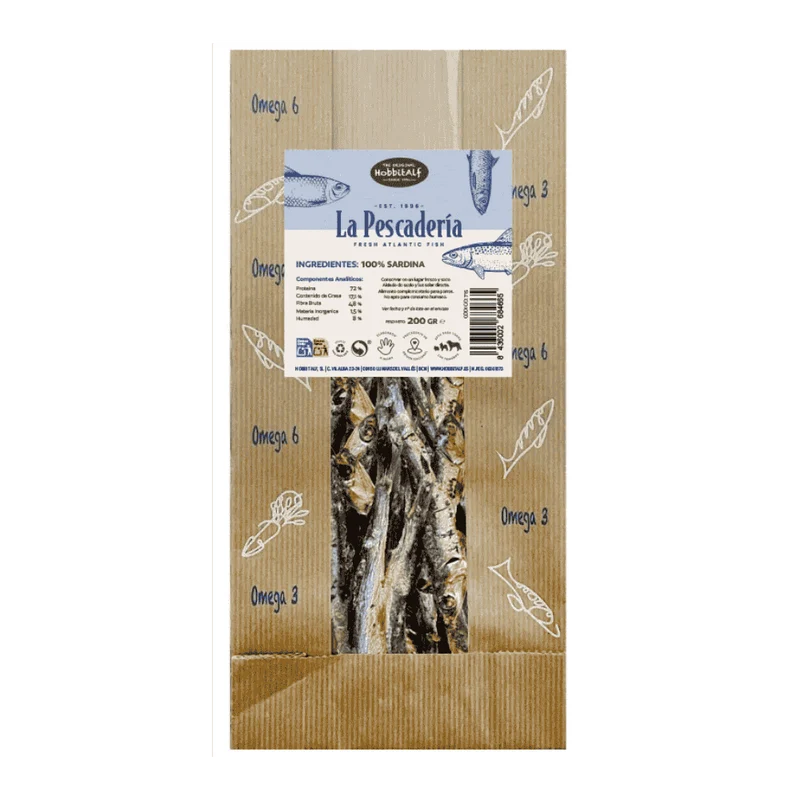 Hobbitalf La Pescadería 200 g Snack 100% Natural para Perros