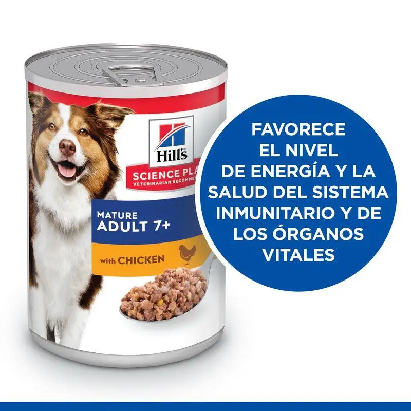 Hill'S Science Plan Mature Adult Pollo 370 g Lata Alimento para Perros
