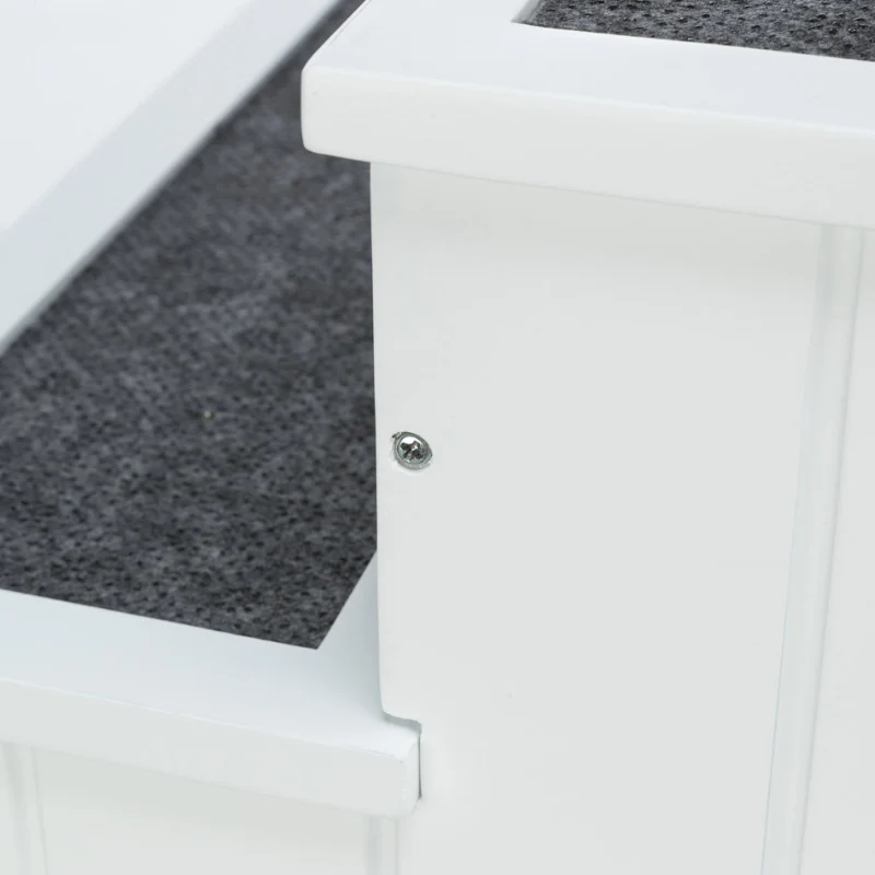 ESCALERA BLANCA PARA PERROS Y GATOS