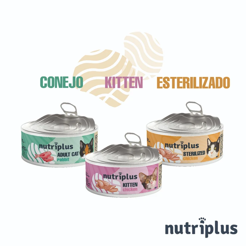NUTRIPLUS GATOS COMIDA HUMEDA KITTEN POLLO 12x85 GR