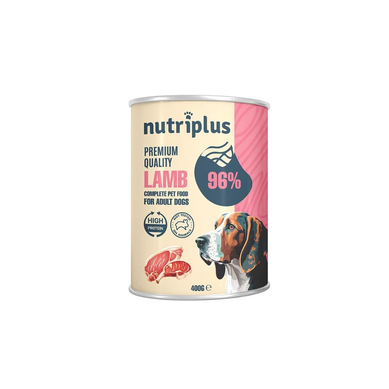 NUTRIPLUS PERROS COMIDA HUMEDA CORDERO 6x400 GR
