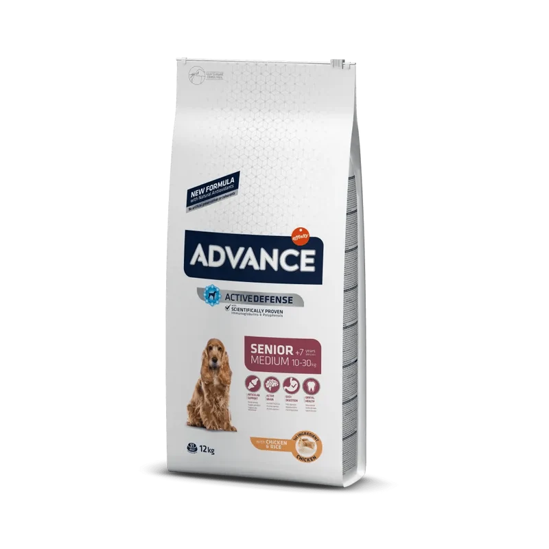 AFFINITY ADVANCE PERROS SENIOR MEDIUM POLLO ARROZ 12 KG