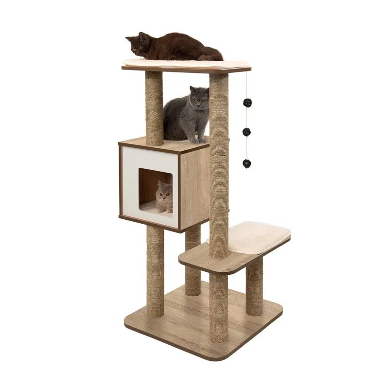 CATIT VESPER HIGH BASE TORRE MUEBLE RASCADOR GATO