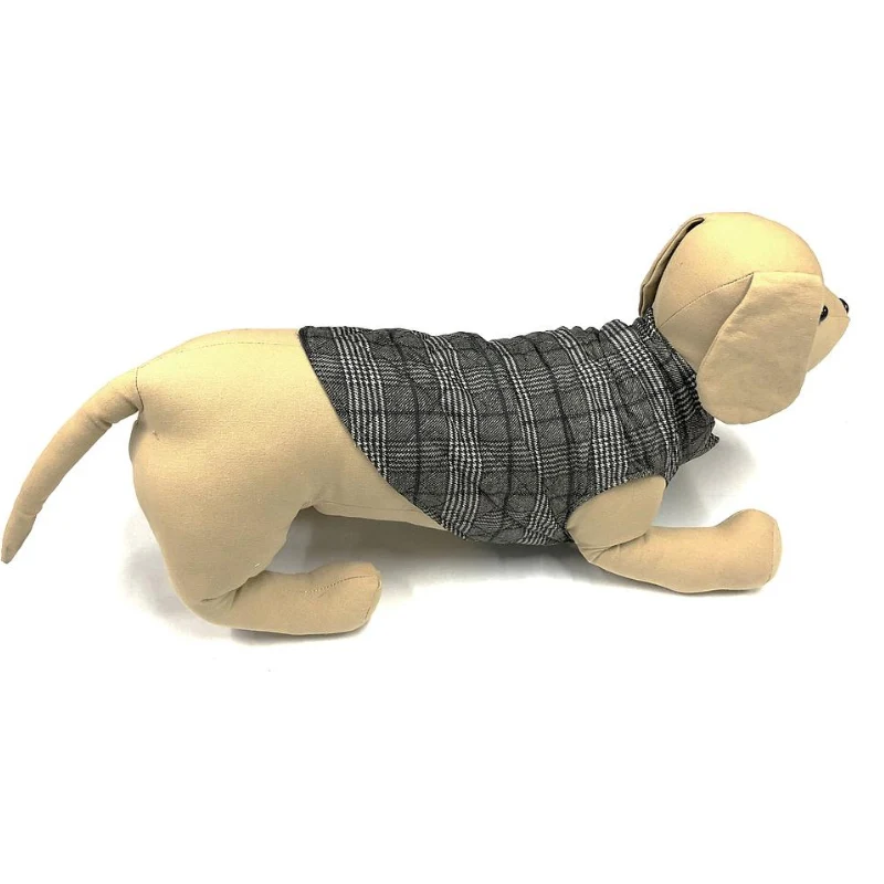 CHALECO PERRO ACOLCHADO ESCOCES