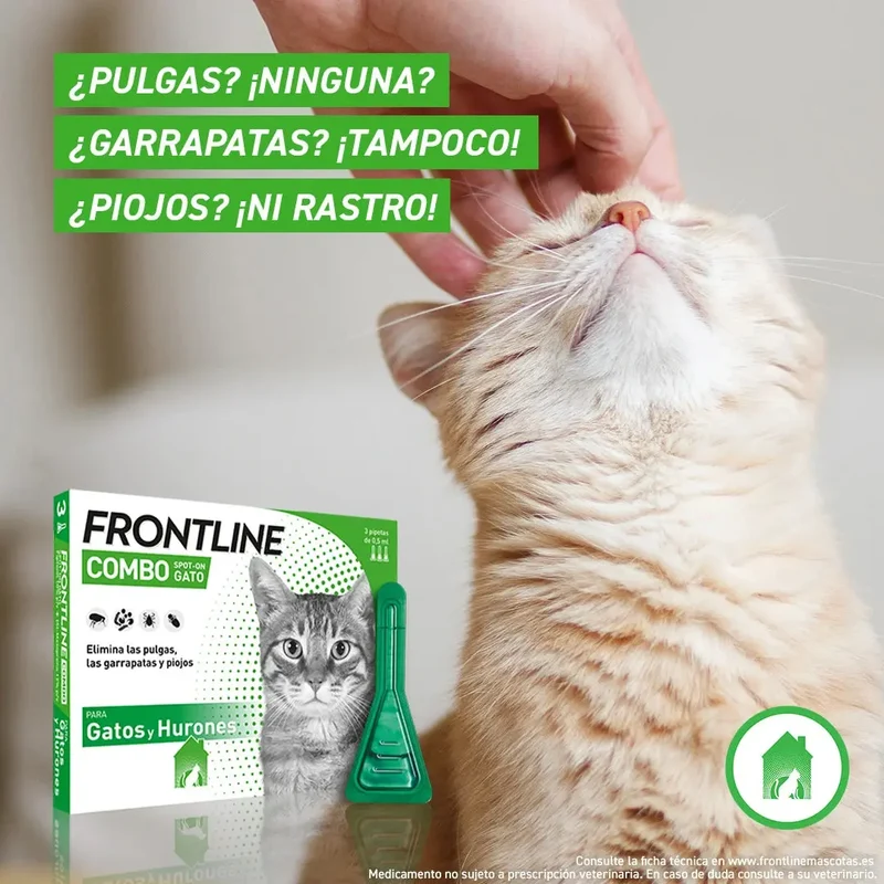 Frontline® Combo Antiparasitario Spot On para Gatos 3 Pipetas