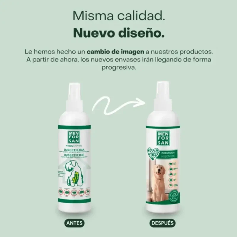 Menforsan Insecticida para el Entorno de Perros | Tetrametrina y Permetrina
