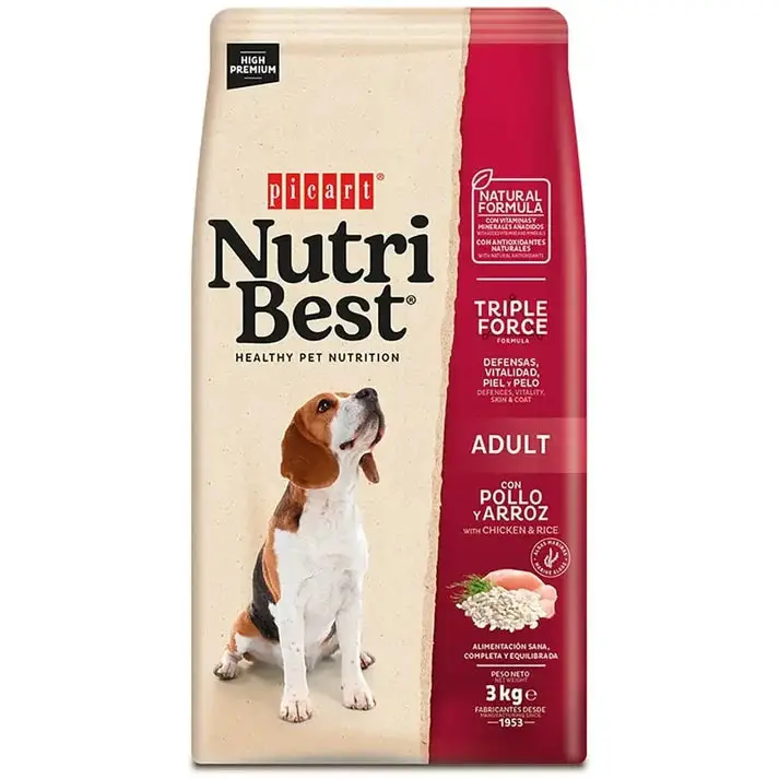 Picart Nutribest Adult Chicken & Rice Pienso de Pollo y Arroz para Perros