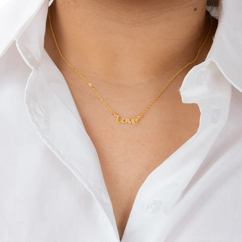 Collar Love de Plata 925 Personalizado