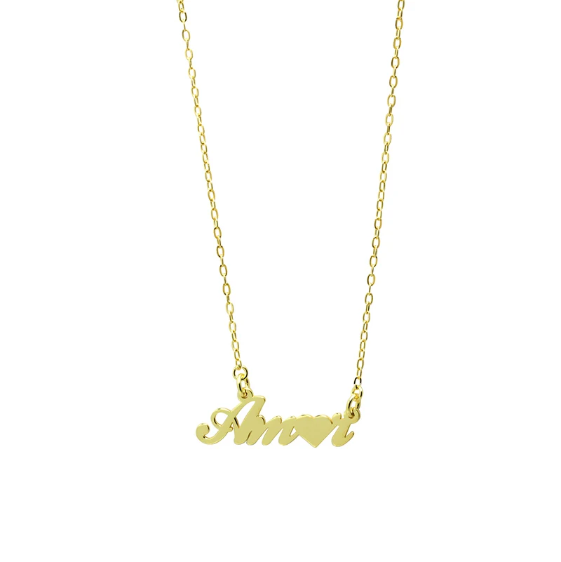 Collar Amor Classic de Plata 925 Personalizado