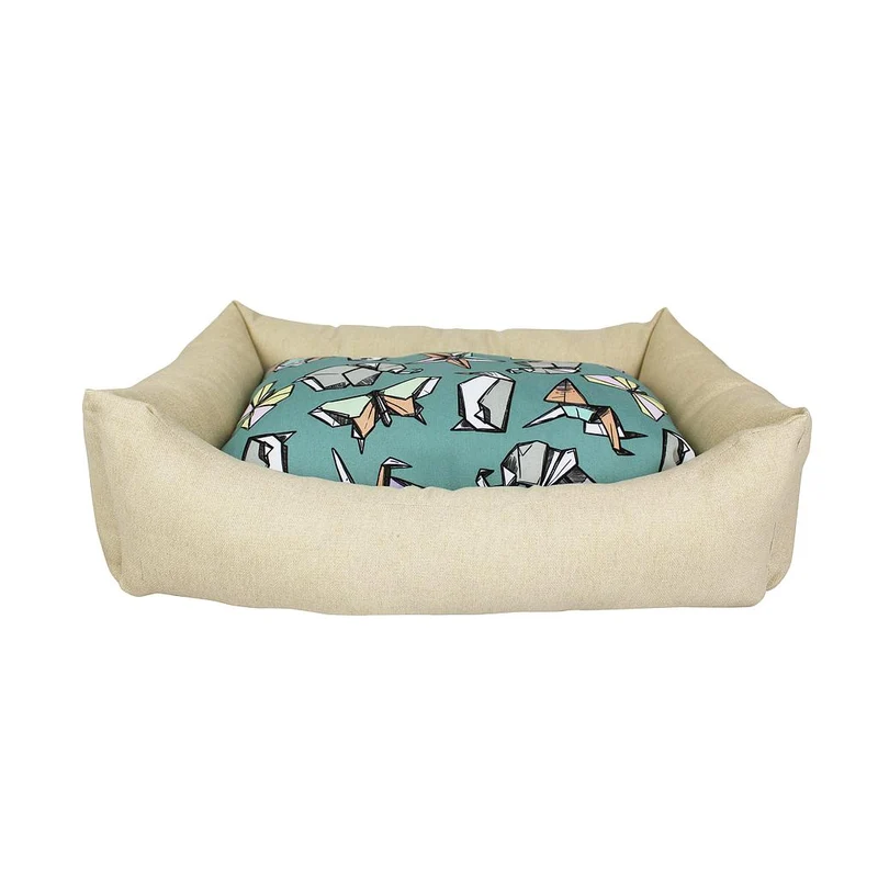 CAMA YAGU PARA PERROS PEQUEÑOS Y MEDIANOS ORIGAMI 55X42X15 CM