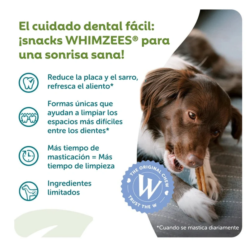 Whimzees Hueso Estrella Snack Dental para Perros Bolsa 420 g