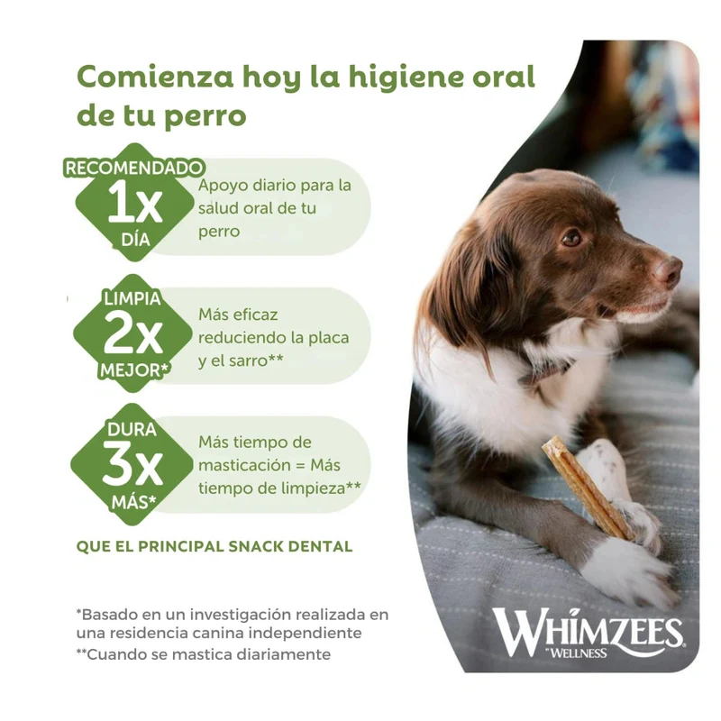 Whimzees Hueso Estrella Snack Dental para Perros Bolsa 420 g