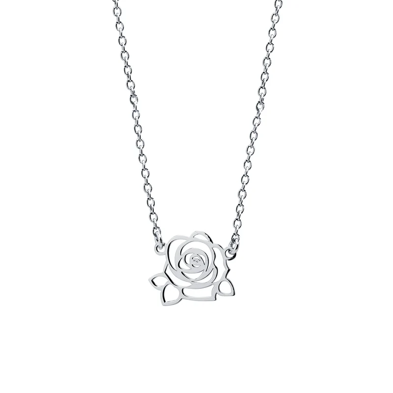 Collar Rose de Plata 925 Personalizado