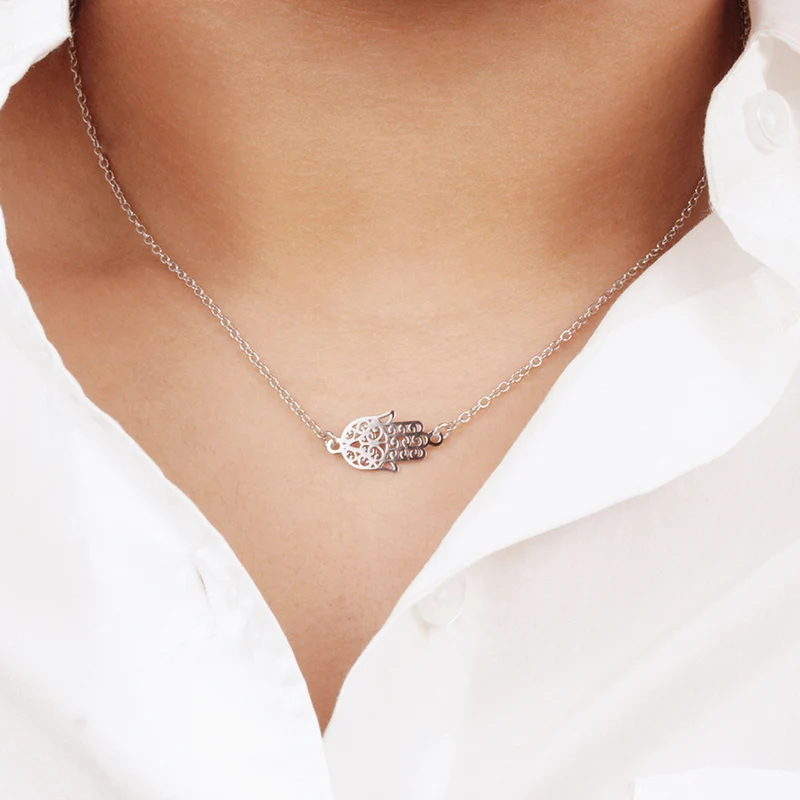 Collar Mano de Fátima de Plata 925