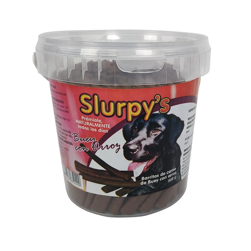 BARRITAS DE BUEY Y ARROZ SLURPY'S 800 gr.