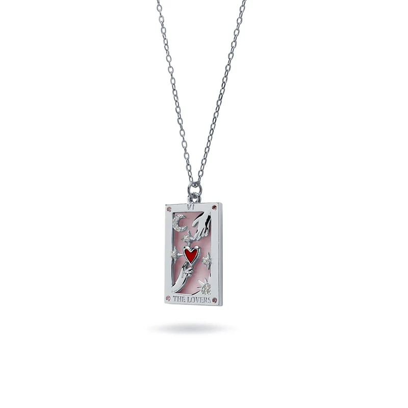 Collar Le Tarot El Enamorado de Plata 925