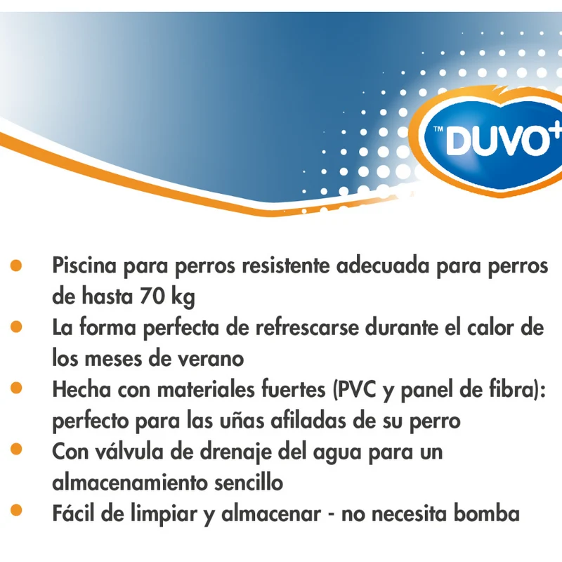 PISCINA PARA PERROS AZUL DUVO