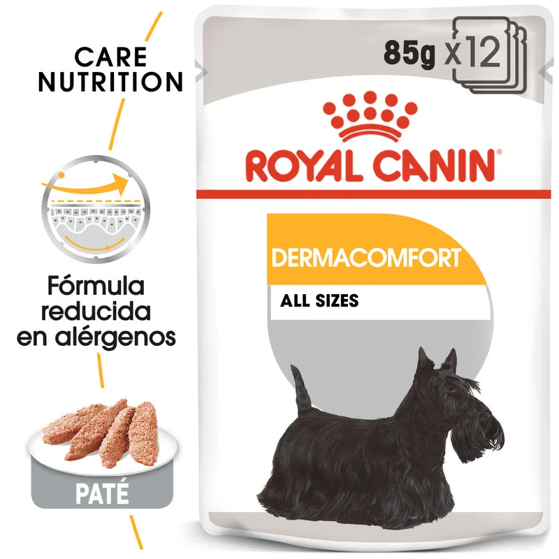 Royal Canin Dermacomfort Care Paté 85 g Comida Húmeda para Perros