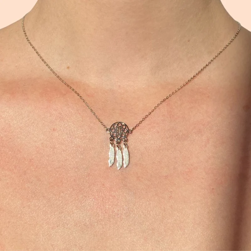Collar Atrapa Sueños de Plata 925