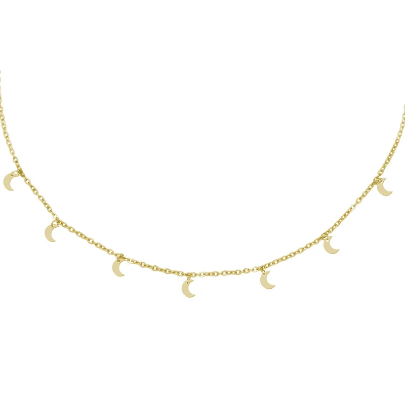 Collar Lunas de Oro