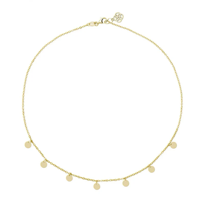 Collar Little Bohemia Circle de Oro con Charms