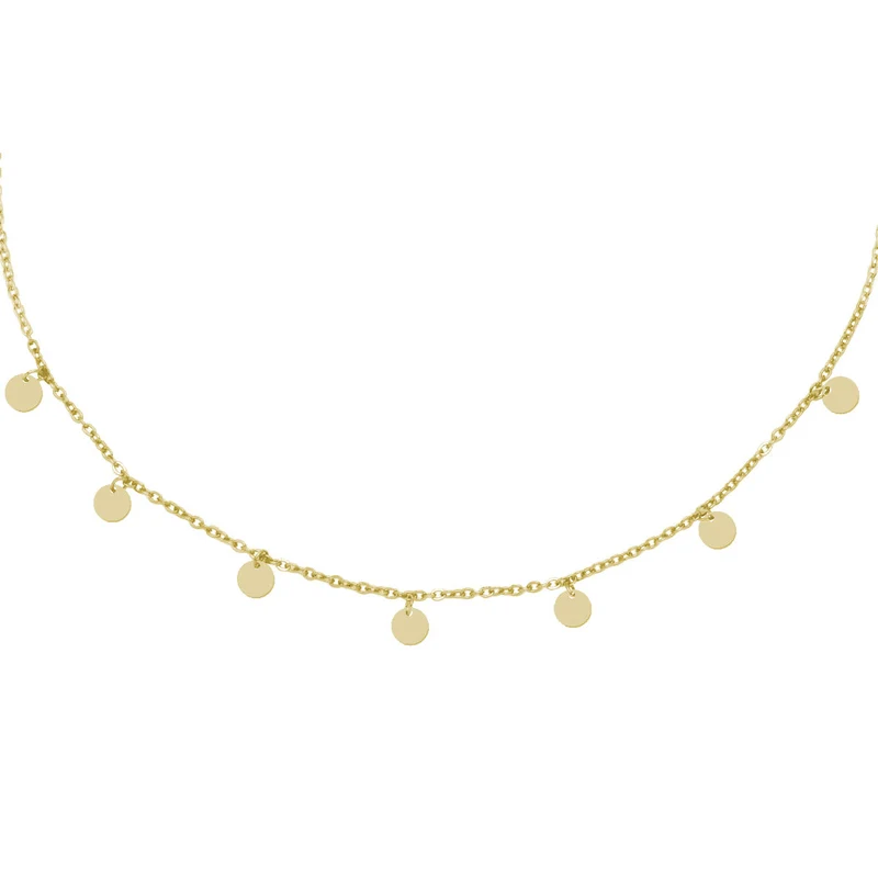 Collar Little Bohemia Circle de Oro con Charms