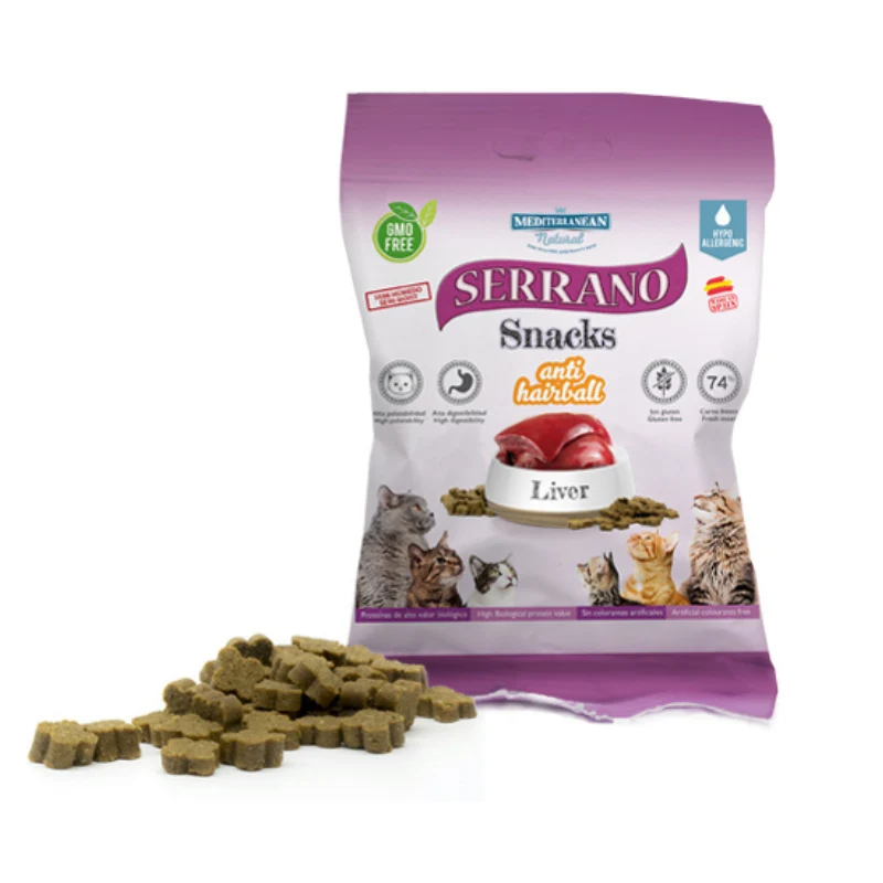 SNACK GATOS FOIE Y ANTI BOLAS DE PELO 50 GR