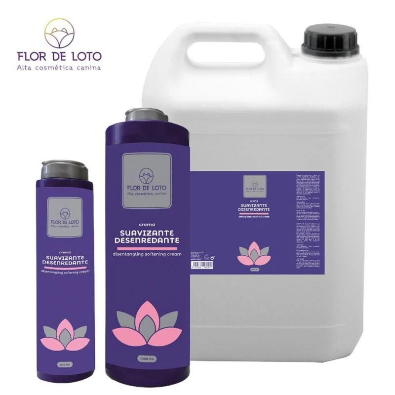 CREMA SUAVIZANTE PARA PERROS DESENREDANTE FLOR DE LOTO