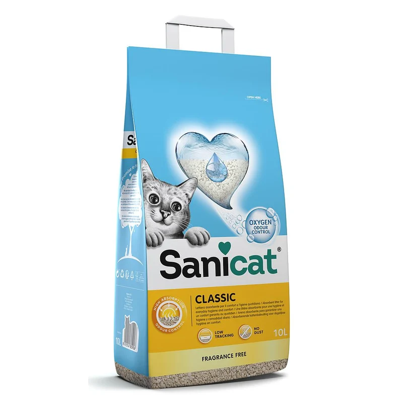 ARENA SANICAT CLASSIC SEPIOLITA ABSORBENTE SIN AROMA 3 X 10 L