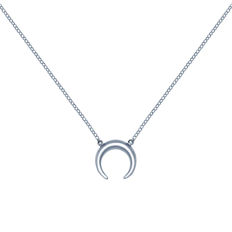 Collar Crescent Moon de Plata 925
