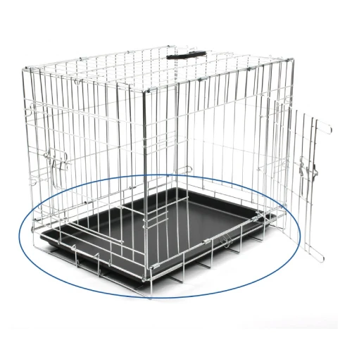 BASE PLASTICO JAULA METALICA PERRO