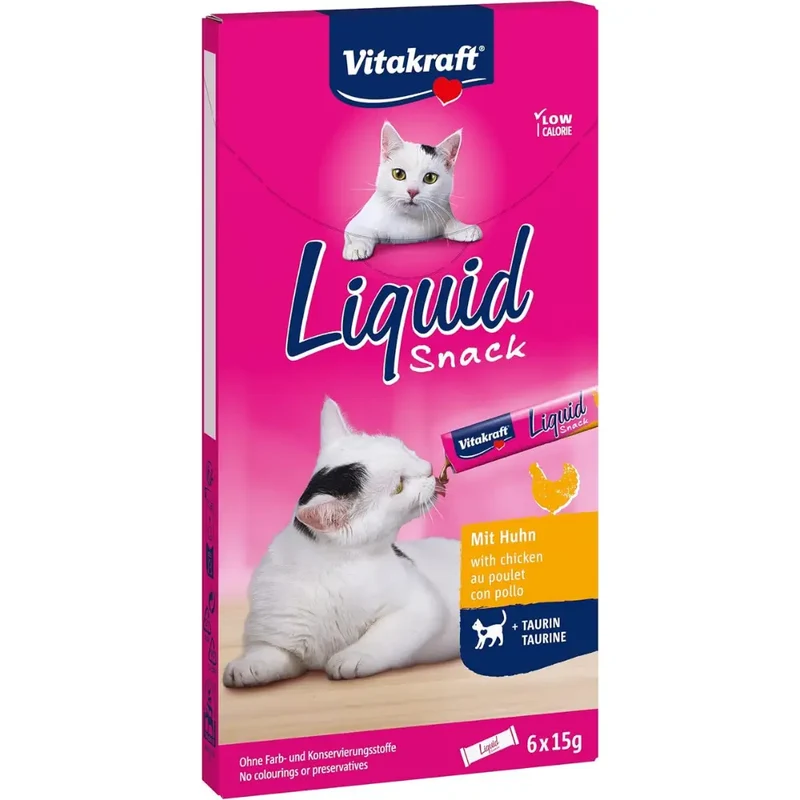 Vitakraft Cat Liquid Snack Pollo con Taurina 90 g