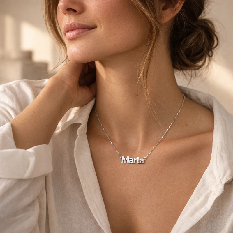 Collar de Plata 925 con Nombre Grabado