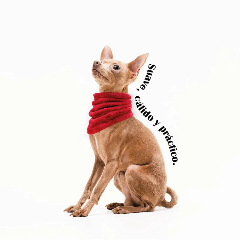 MI&DOG BUFANDA BRAGA ROJA PERRO YAGU