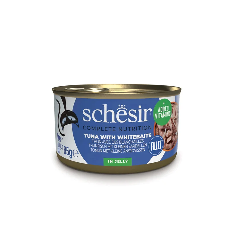 Schesir Lata de Gato 85 g Atún con Anchovetas en Gelatina