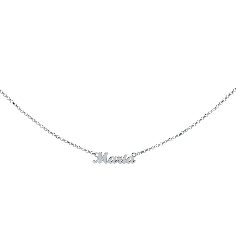 Collar de Oro 18K con Nombres Grabados