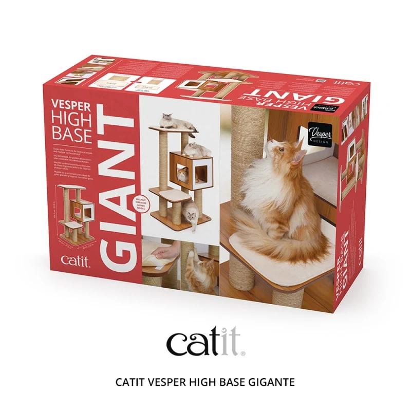 MUEBLE RASCADOR PARA GATOS CATIT VESPER HIGH BASE GIGANTE TORRE