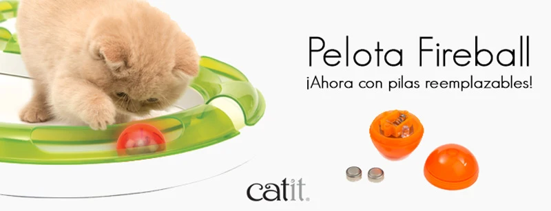 PELOTA INTERACTIVA ILUMINADA FIREBALL CATIT SENSES 2.0