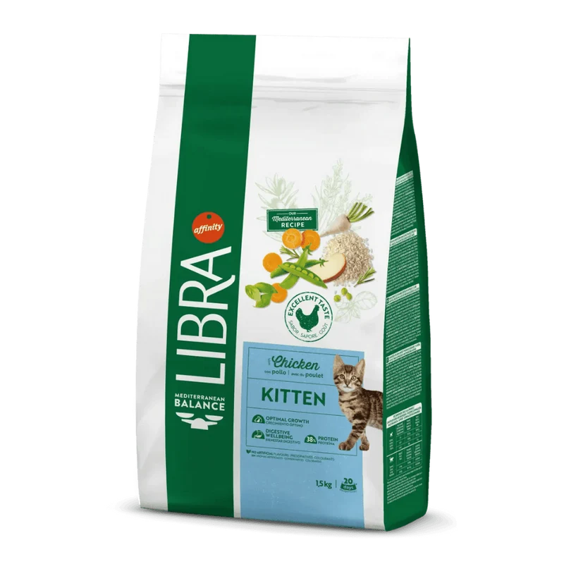 Libra Cat Kitten Chicken 1,5 kg Pienso de Pollo para Gatitos