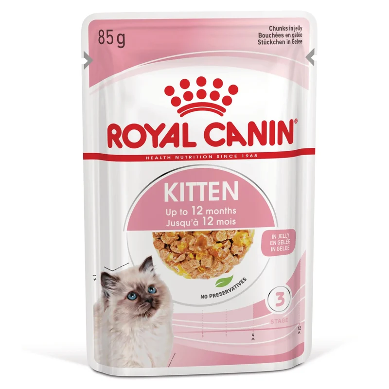 Royal Canin Kitten Húmedo 85 g para Gatos | Salsa, Gelatina o Paté